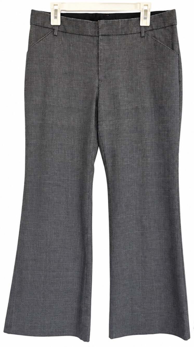 Women’s Gap Perfect Trousers Gray Plaid Dress Pants